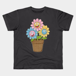 HAPPY FLOWERS Kids T-Shirt